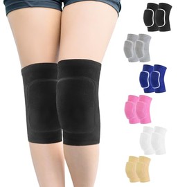 HISFFOG Volleyball Knee Pads for Women, Men, Youth, Girls, Kids, Knee brace for Volleyball Basketball Football Dance Yoga Tennis Running Cycling Worko