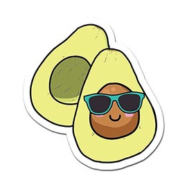 MightySkins Cool Avocado 12" Peel and Stick Wall Art Removable Cute Stylish Funny Cartoon Dorm Room Decor Sticker Vinyl Wall Decals