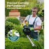 20'' Hedge Trimmer Cordless with Battery, Electric Handheld Bush Clipper