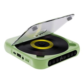 CD Player with Headphones for Seamless Music Experience Such As CD ABS Portable Cd Player with Headphones MP3, Green