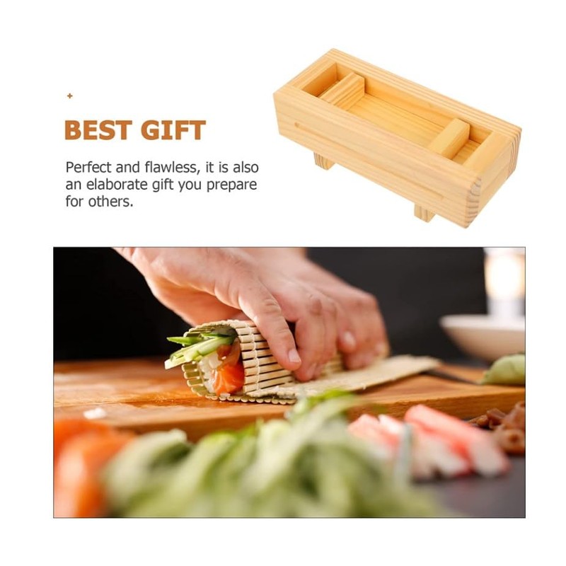 Wood Sushi Press, DIY Sushi Box Making Kit, Sushi Maker