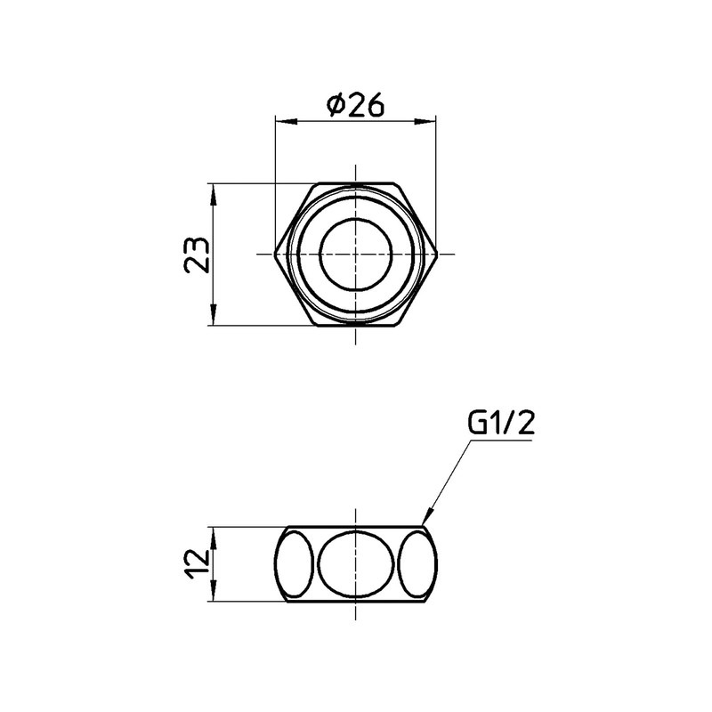 SAN-EI Faucet PB41A-24-13 Cap Nut, Cap for Unutilized Hoses, Nominal Size:
