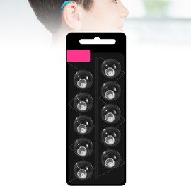 Hearing Aid Domes for Oticon Replacement: Hearing Aid Domes Oticon Minifit Open Domes 8 mm Single Layer, Washable, Antistatic, Bass Dome, Universal Domes for Replacement of Hearing Aids (1 Pack / 10