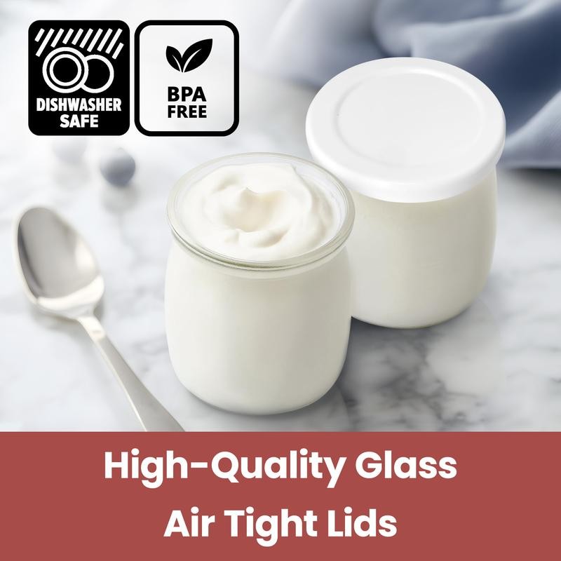 Ultimate Yogurt Jars - Make More Delicious Yogurt! 8 Count