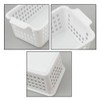 Annkky 4-pack Plastic Storage Baskets, Slim Storage Baskets with Handle
