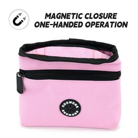 COOWONE Dog Treat Pouch with Pet Training Clicker, Detachable Dog Puppy Training Treat Bag, 900D Oxford Cloth Magnetic Closure Small Dog Walking Bag for Travel or Outdoor Use