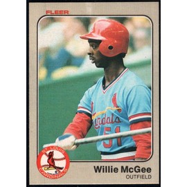 1983 Fleer #15 Willie McGee RC NM-MT 70/30