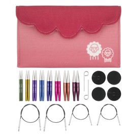 KnitPro Zing Mini Interchangeable Needle Set 2" (5cm) | 8 Sizes (3mm to 6mm)