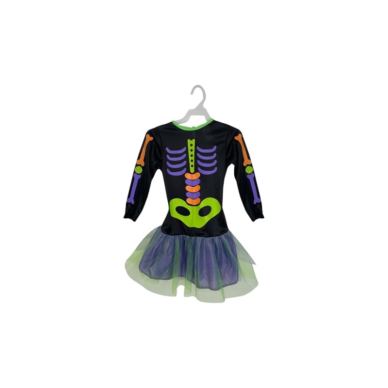 Source Disfraz Infantil, Esqueleta, Morada, Modelo 8423M.12, Talla 12 años