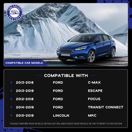 HAWK BROTHER 4Pcs Front Suspension Kit Tie Rod End Front Inner Outer Tie Rod End Compatible with 2013-2018 Ford C-Max, 2013-2019 Ford Escape, 2012-2018 Ford Transit Connect, 2015-2019 Lincoln MKC