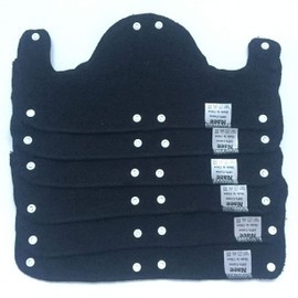 Big Black Hard Hat Sweatband, Reusable Washable Terry Cotton Hard Hat Liner snap on,6 pcs per Pack