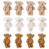 12 Pcs Mini Stuffed Bears Comfortable Soft Cute Mini Teddy