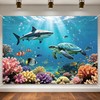 Under The Sea Backdrop 7x5FT, Ocean Underwater Coral Photography Background