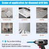 10pcs Dry Diamond Drill Bit Set Tile Glass Small Diamond