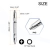 sourcing map Magnetic Double Ended Screwdriver Bit 6mm PH2 2.56"/65mm