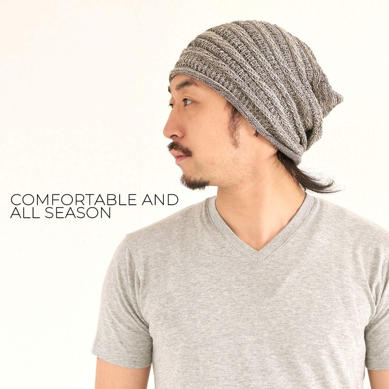 CHARM Slouch Knitted Cotton Chemo Hat - Summer Wide Hat