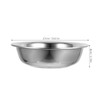 MAGICLULU 1pc Round Stainless Steel Bowl Metal Mixing Bowl Durable