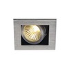 SLV KADUX 1 GU10 Downlight, Angular, alu Brushed, max, 50W,