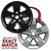 17" 4pc Gloss Black Wheel Skins (Set of 4) for