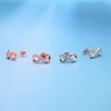 Bellitia Jewelry Infinity Stud Earrings for Women Girls Made of