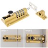 HOJLKLD Combination Locking Bolt, 4 Digit Combination Door Security Slide