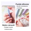 Set De Bolígrafo De Gel Tinta Multicolor Punta Fina 5pcs