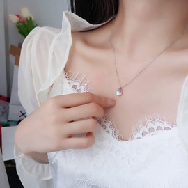 JeeweLife Nana Gifts Sterling Silver Moonstone Necklace Mother's Day, Birthday, for Women Girls