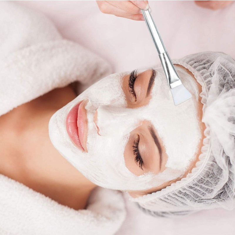 24 Pieces Face Mask Brush Transparent Face Mask Brush Cosmetic