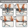 Silk CPAP Neck Pad for CPAP Headgear, Gray CPAP Strap