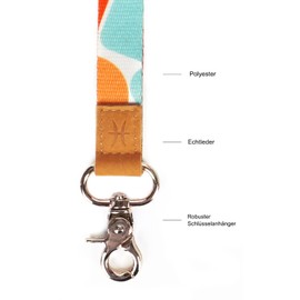 Cool Lanyards, Necklace Key Rings, Neck Lanyards for Keys, Wallets and ID Card Holders (Design B)