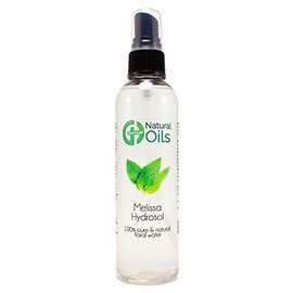 Melissa Hydrosol - 4 fl oz Plastic Bottle w/Black Spray Cap - 100% pure, distilled from essential oil