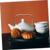 SHOWERORO 2pcs Retro Wooden Teapot Handle Replacement Ergonomic Kettle Grip