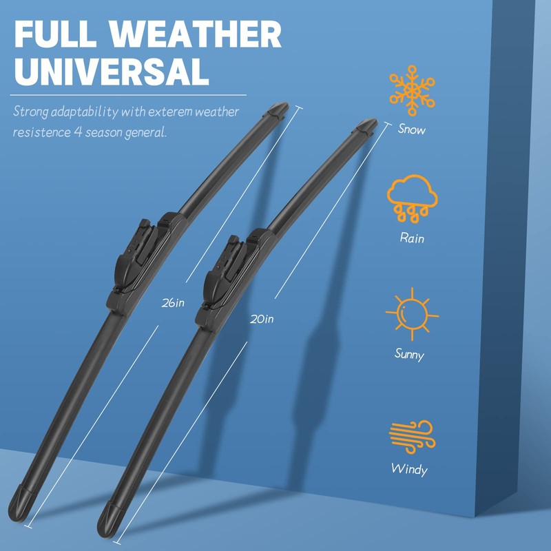 Replacement for 2009-2018 Volvo XC60 - MIKKUPPA 26"+20" Windshield Wipers