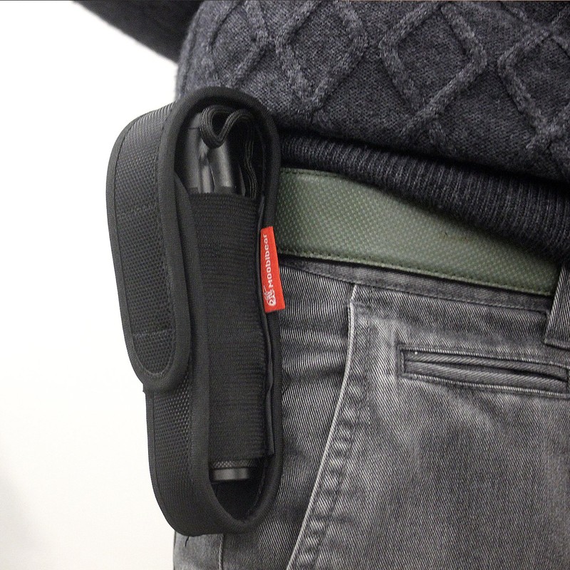 Moobibear 2-Pack Nylon Flashlight Holster for Duty Belt, Adjustable Small