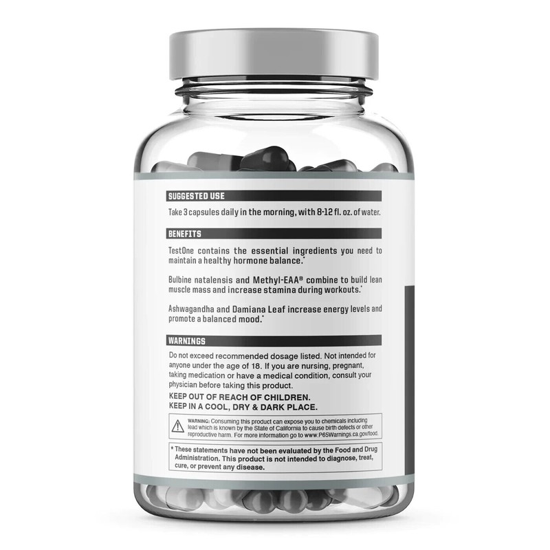 NUTRAONE Test One Muscle Building Formula 120 Capsules exp. 4/2026