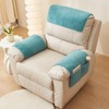 vctops 3 Pieces Sherpa Fleece Sofa Armrest Cover for Recliner