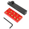 ZQ2020R-3 Lathe Grooving Turning Tool Holder 10pcs SP300 Carbide Inserts