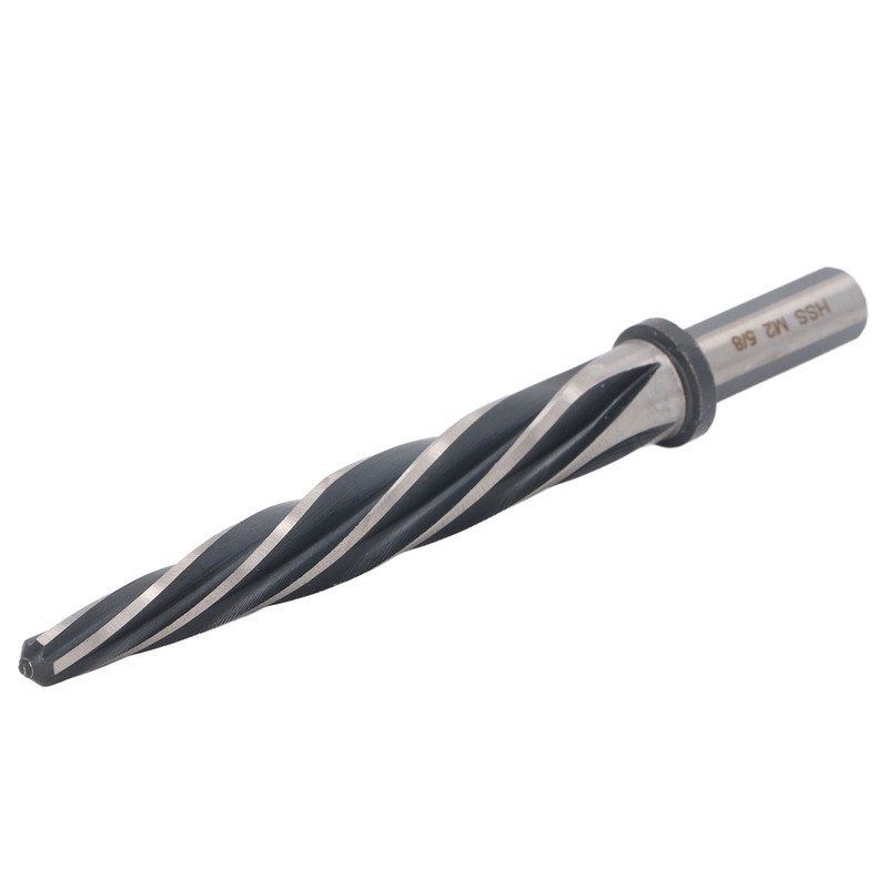 Construction Reamer 5 Flute 5/8in 12.7mm Diameter Round Shank Spiral