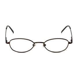 Calabria Flex Collection KIDS 76 Oval Blue Light Blocking Reading Glasses +3.00 Brown Girls