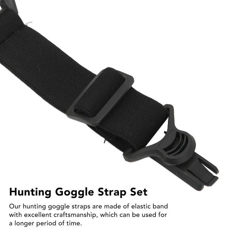 2Pcs Hunting Goggle Strap Stretchable Comfortable Hunting Goggle Elastic Band