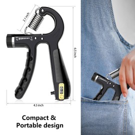 Hand grip forearm strength hand grip strength can adjust the strength from 5kg-60kg hand grips strengthener Two grippers are included in the package