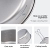 Boundless Voyage Titanium Pot Pan Set Camping Pot with Foldable