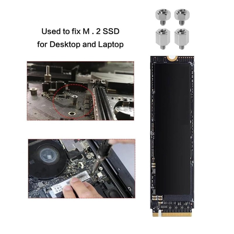 M.2 NVMe SSD Mounting Screws Set, Mounting Kit with Screwdriver