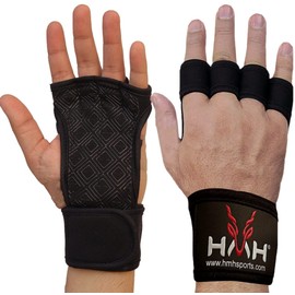 HMH Sports Gym Gloves Weight lifting Gloves Wrist support 36CM Adjustable Straps for Men Women Anti Slink Padded Gloves Extra Grip Palm Protection Breathable lifting Gloves for Exercise Workout Gloves