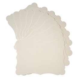 Homtable 50 Pack Shiny Blank Cardstock Greeting Cards for DIY Crafts (Cream Color, 4x6IN)