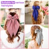 Hair Bows for Women 6Pcs Pink White Royal Blue Gray