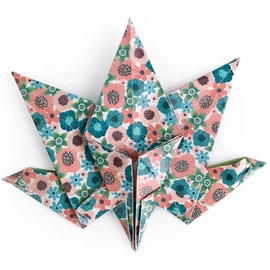 Clairefontaine 95372C - 60 fogli di carta Origami 70g/m², misura 15x15cm, 30 Motivi colori assortiti 2 fogli per motivo), hobby creativi adulti e bambini , Collezione Erbario