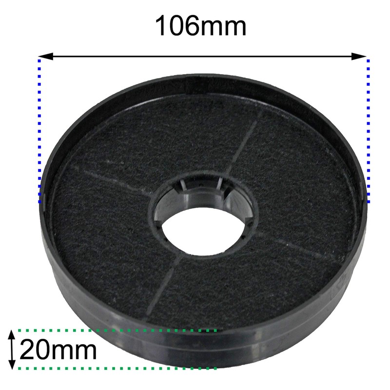 SPARES2GO Carbon Filter Compatible with Lamona HJA2480 HJA2908 LAM2401 Cooker