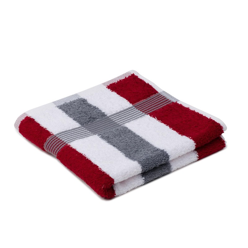 Gözze - New York Striped Hand Towels, Set of 2,
