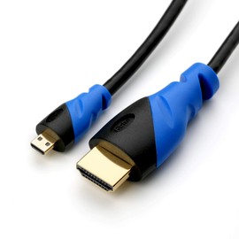 Micro HDMI Cable | 5 m | Black/Blue | HDMI 2.0 | 3D-Ready | 4K/60Hz | Micro HDMI to HDMI